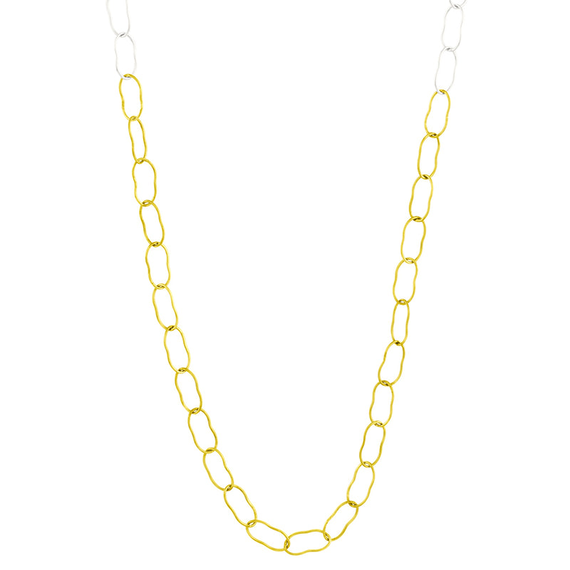 Dipped Magic Beans Necklace in Silver & Gold