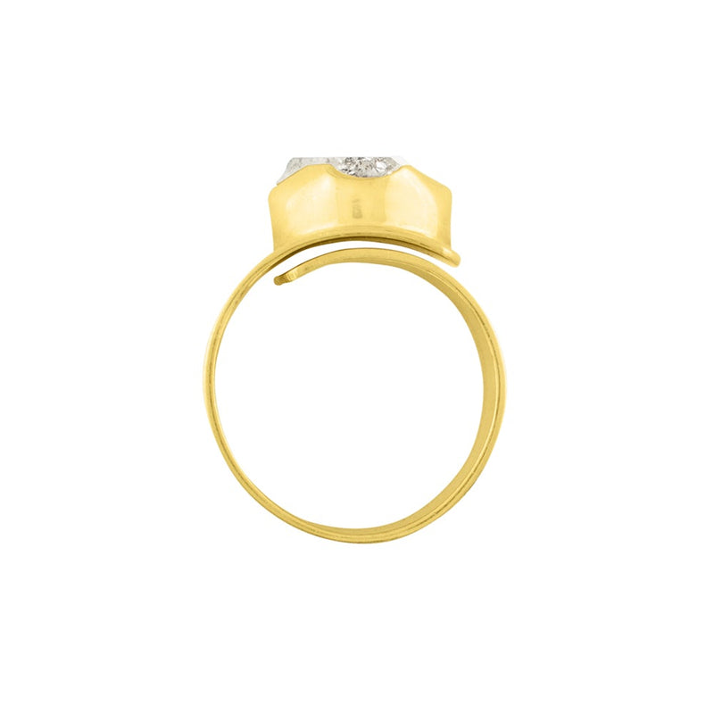 Wrapped in Herkimer Ring in Gold