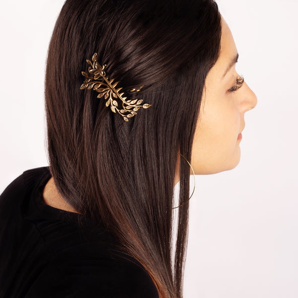 Vintage Vibe Hair Comb in Bronze