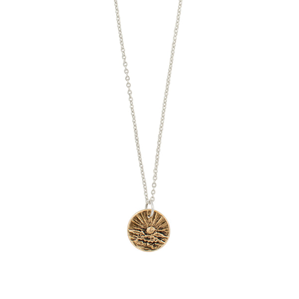 Elements Signet Necklace - Rise Above in Bronze