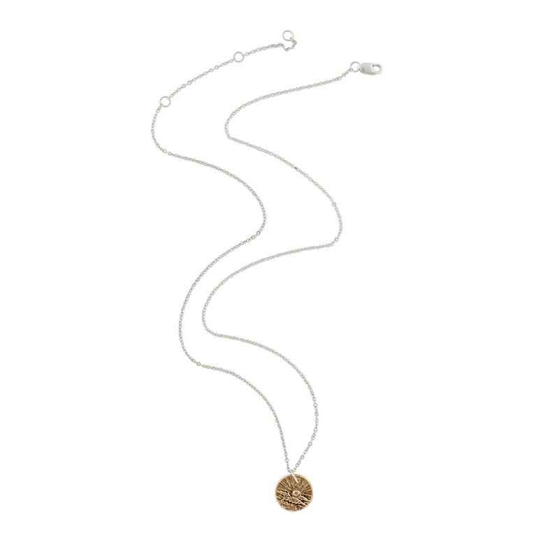 Elements Signet Necklace - Rise Above in Bronze
