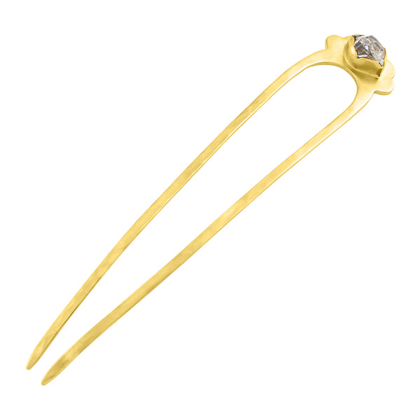 Herkimer Protector Hair Pin in Gold - Large