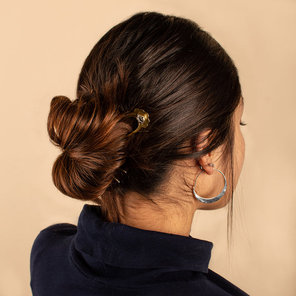 Herkimer Protector Hair Pin in Gold - Large