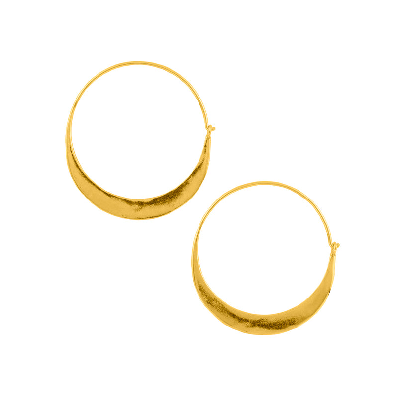 Arc Hoops in Gold - 1 1/2"
