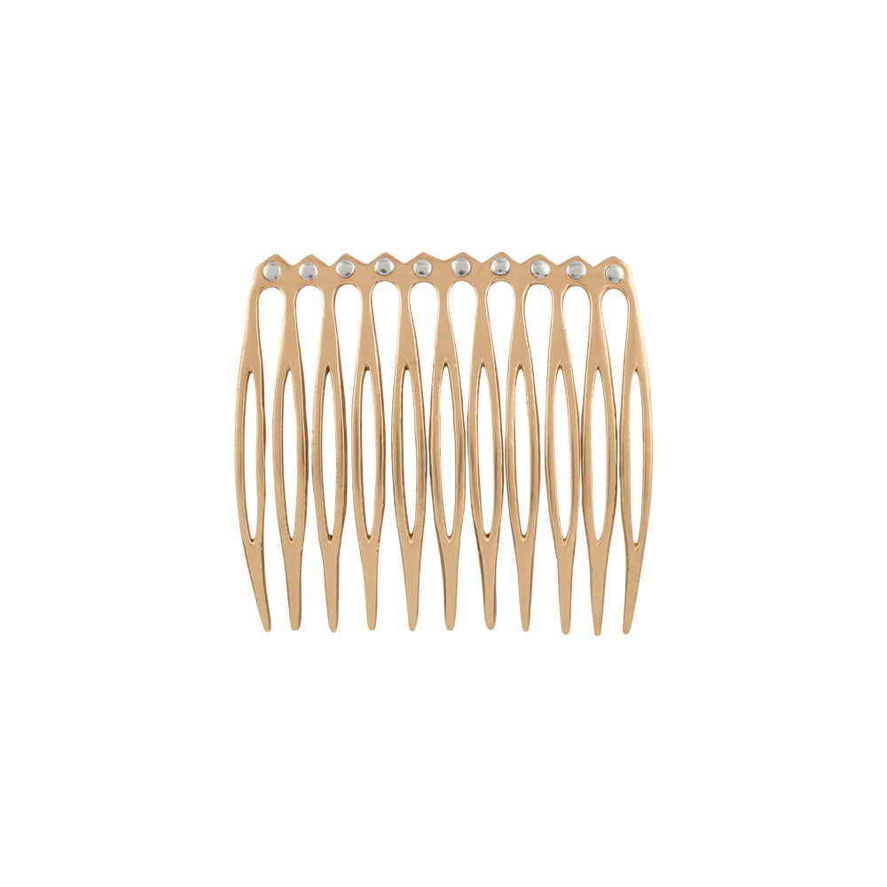 Riveted Hair Comb in Bronze - Small