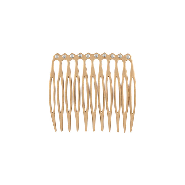 Riveted Hair Comb in Bronze - Small | Available to ship March 5, 2024
