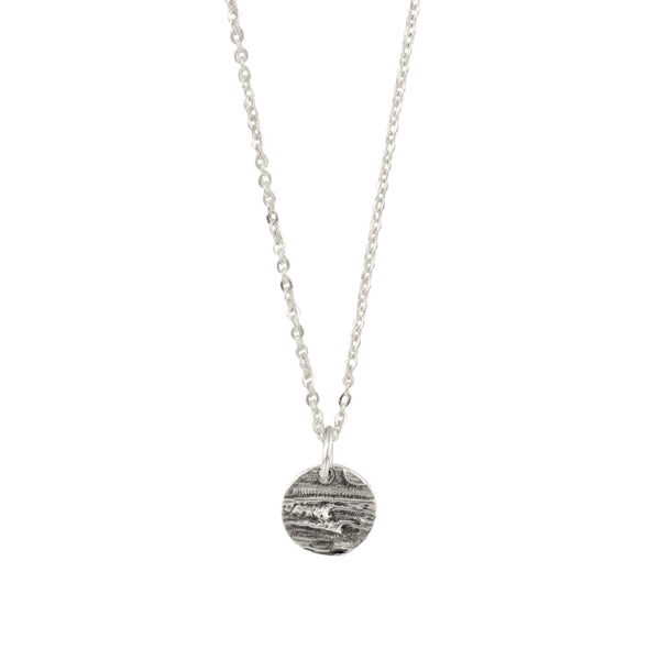 Elements Signet Necklace - Go with the Flow in Silver