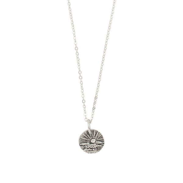 Elements Signet Necklace - Rise Above in Silver