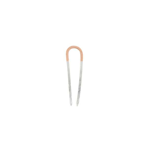 Two-Tone Effortless Hair Pin in Rose Gold and Silver - Small