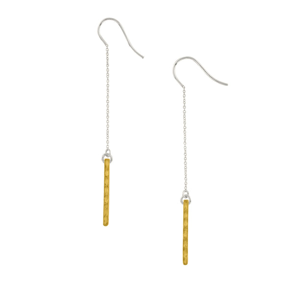 Gold Bar Earrings