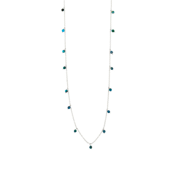 Falling Stone Necklace in Chrysocolla