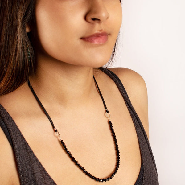 Buckskin & Black Onyx Necklace