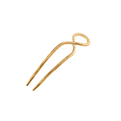 Hourglass Hair Pin in Bronze - Small