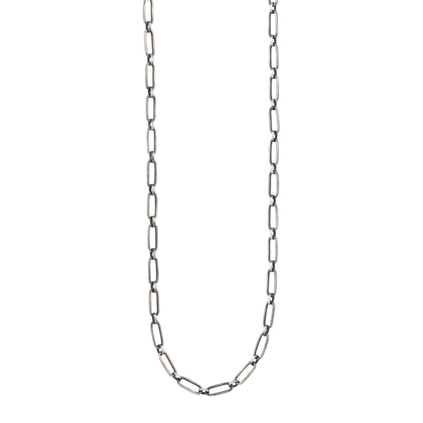 Forever Linked Chain in Antiqued Sterling - 22" L