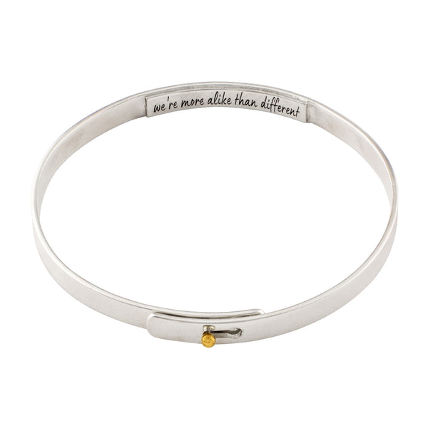 Message in a Bangle - "We're More Alike Than Different"