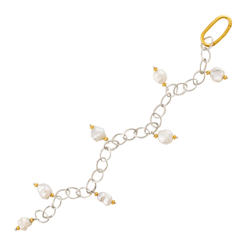 Linked Baroque Pearl Bracelet
