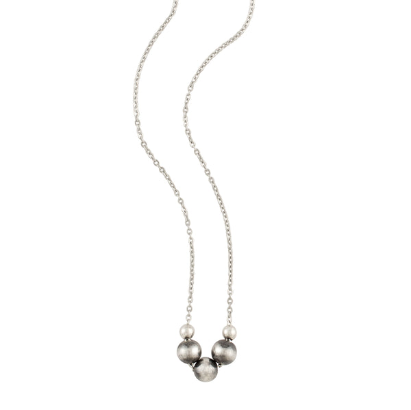 Bonfire Bead Trio Necklace