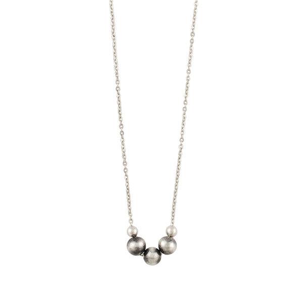 Bonfire Bead Trio Necklace