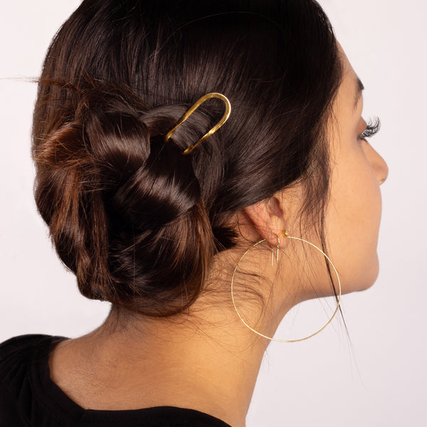 Effortless Twist Hair Pin in Bronze - Large