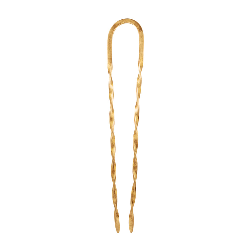 Effortless Twist Hair Pin in Bronze - Large