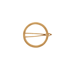 Circle Barrette in Bronze