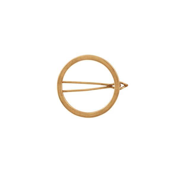 Circle Barrette in Bronze | Available to ship March 22, 2024