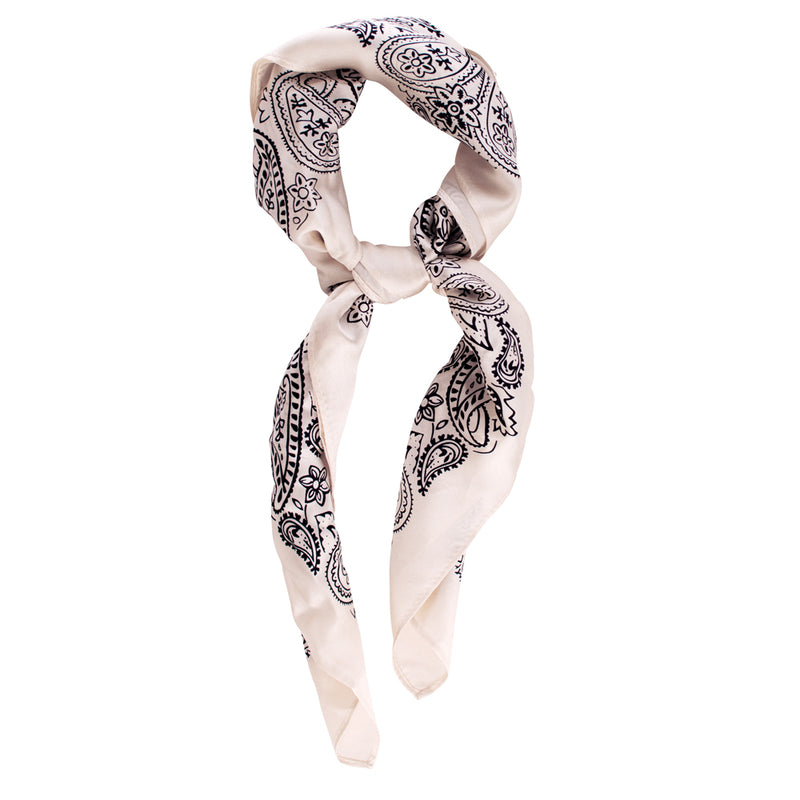 Paisley Scarf in Off-White