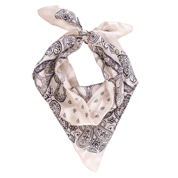 Paisley Scarf in Off-White