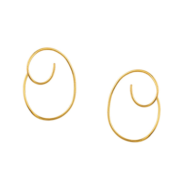 Loop de Loop Earrings in Gold - Small
