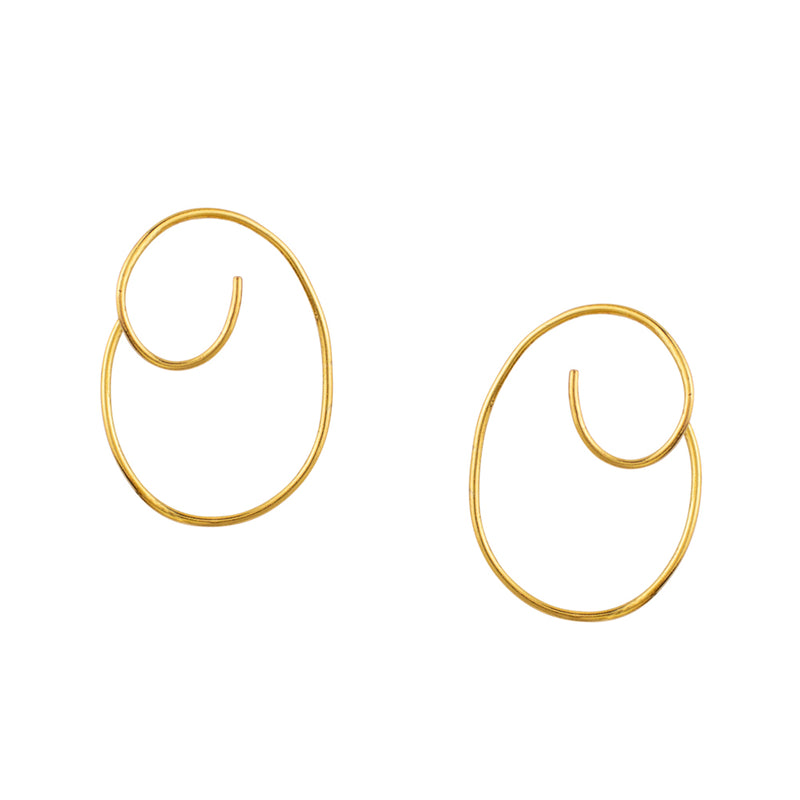 Loop de Loop Earrings in Gold - Small