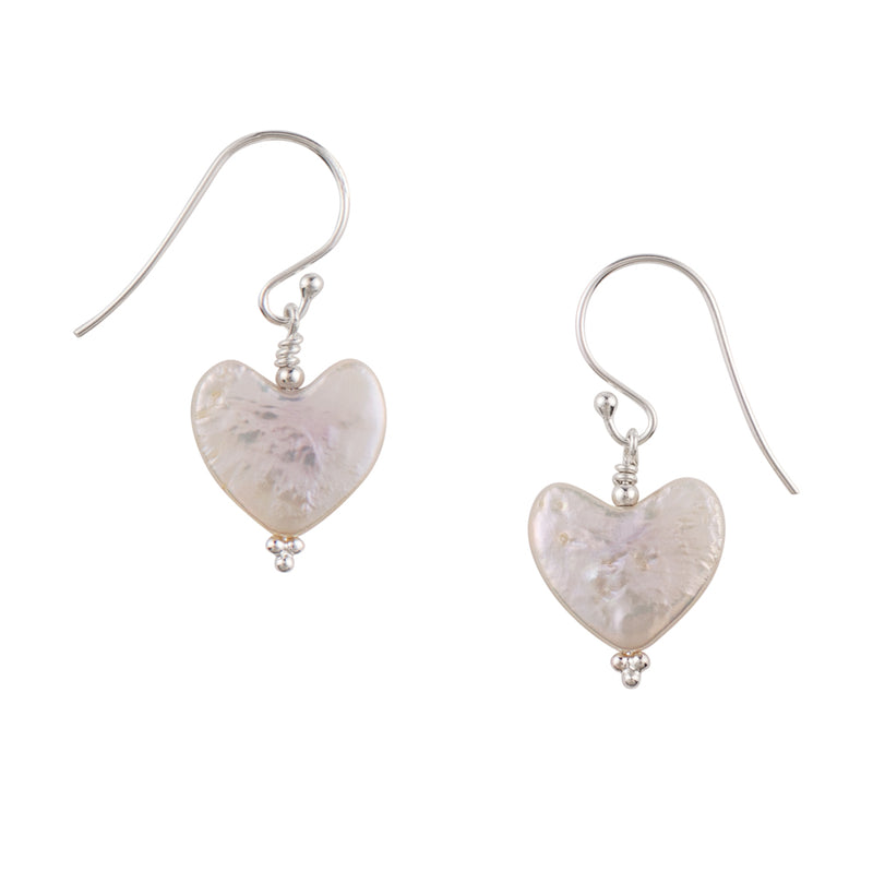 You've Got Heart Earrings in Pearl