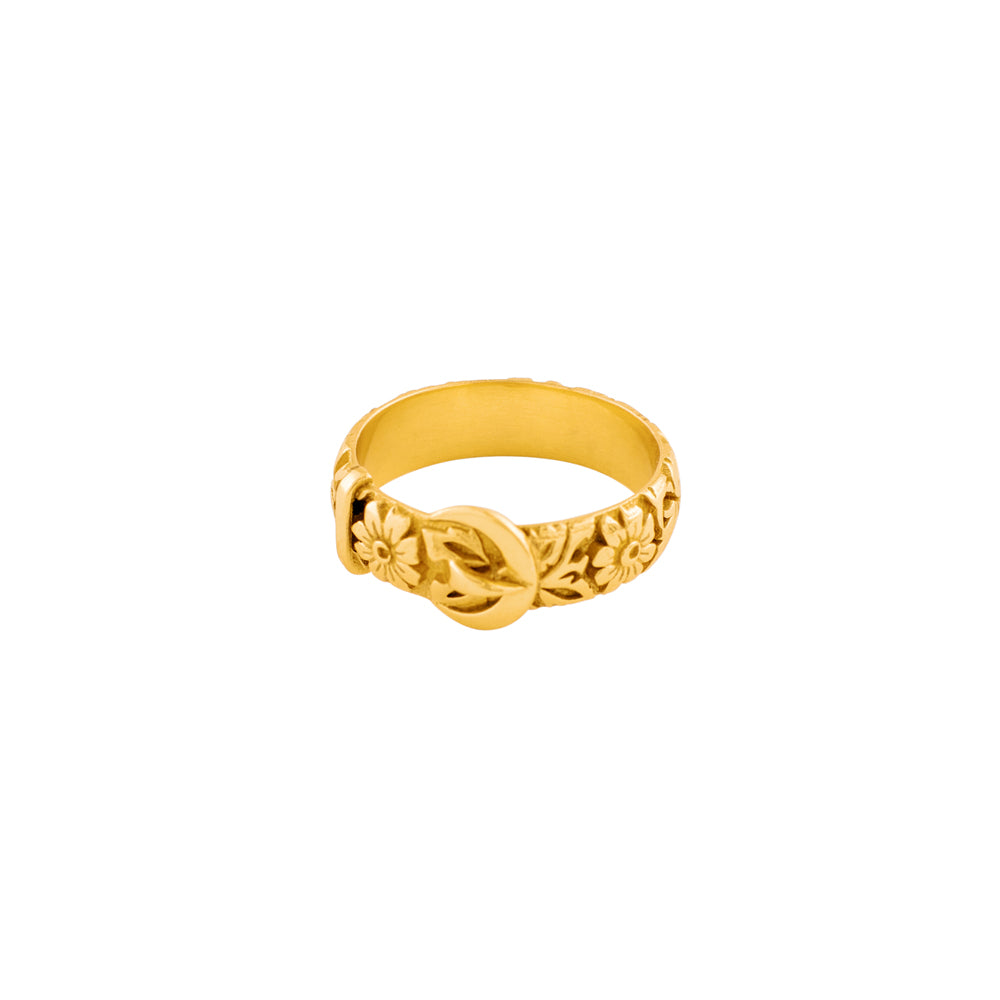 Victorian Buckle Ring in Gold - FINAL SALE