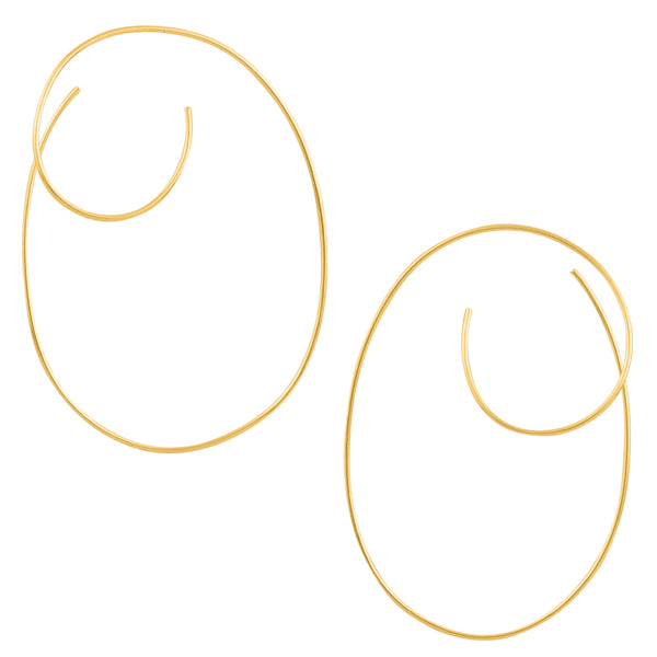 Loop de Loop Earrings in Gold - Large