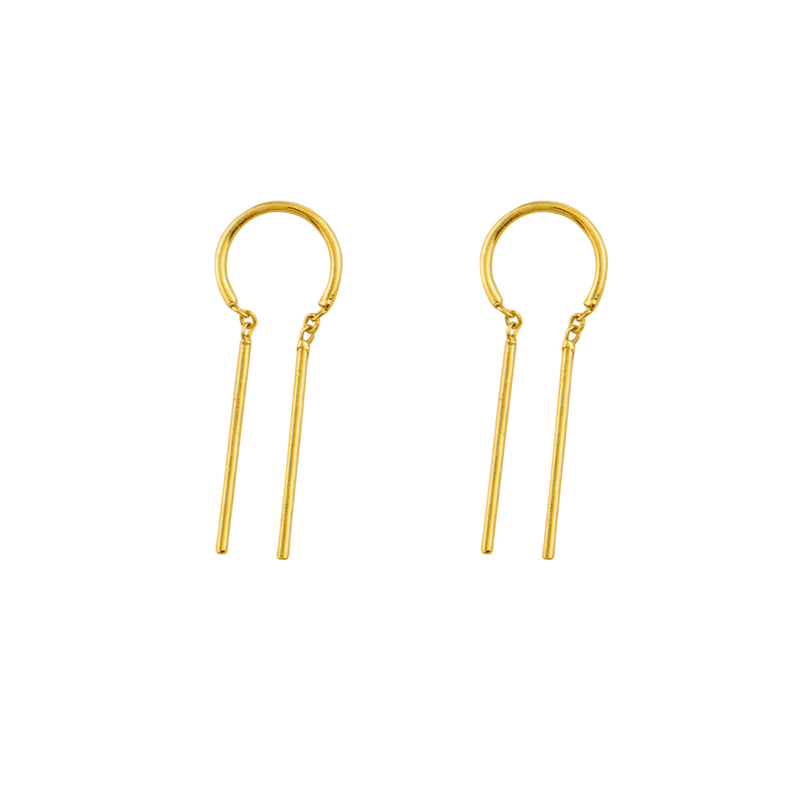 Tiny Dancer Threaders in Gold - 1" | Available to Ship May 17, 2024