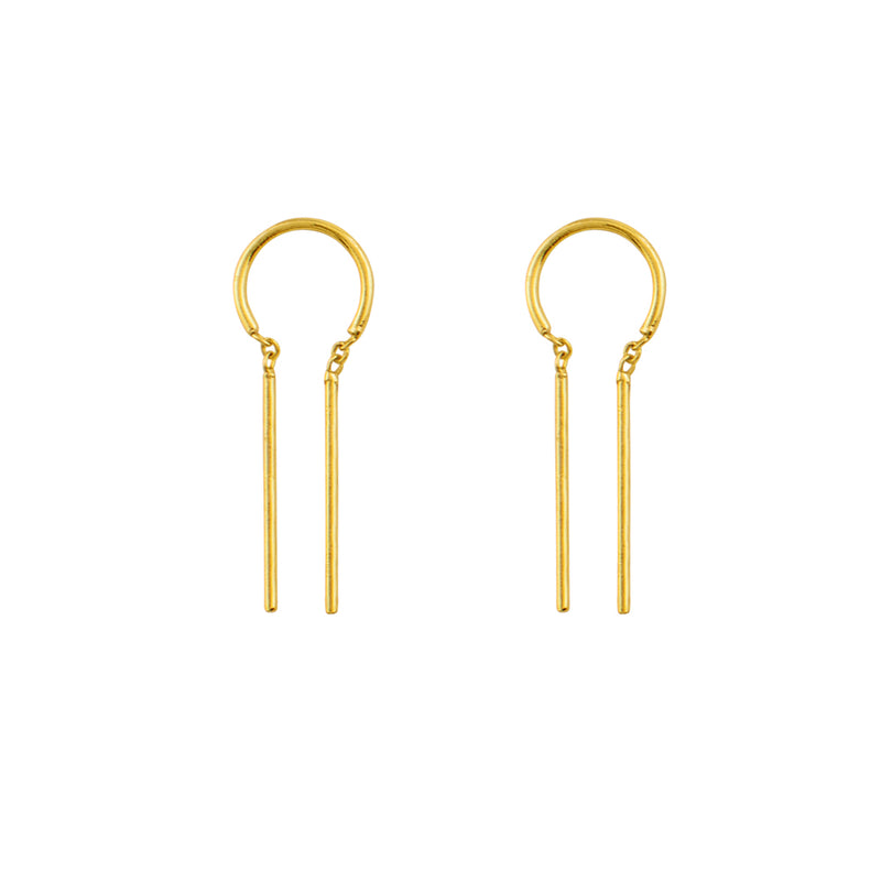 Tiny Dancer Threaders in Gold - 1" | Available to Ship May 17, 2024