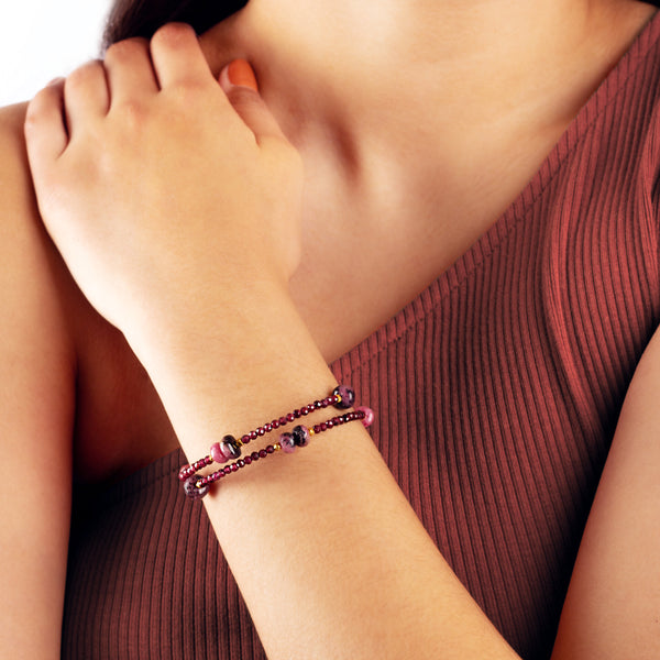 Red Sky at Night Coil Bracelet