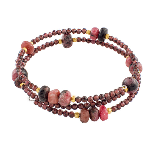 Red Sky at Night Coil Bracelet