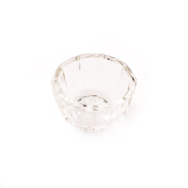 Vintage Jewelry Cache Dish-Round Pressed Glass V18
