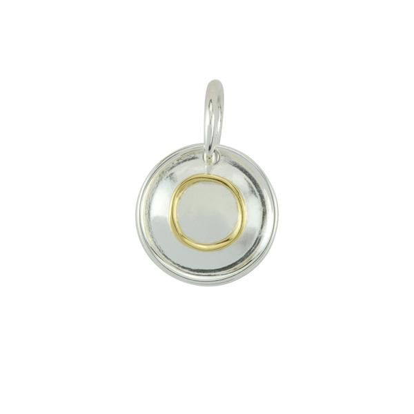 Two Tone Letter Charm - FINAL SALE