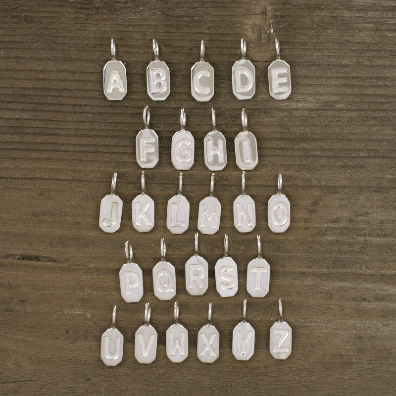 Silver Letter Charm - FINAL SALE