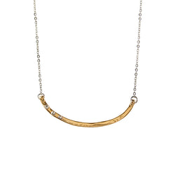 Riveted Balance Necklace in Bronze