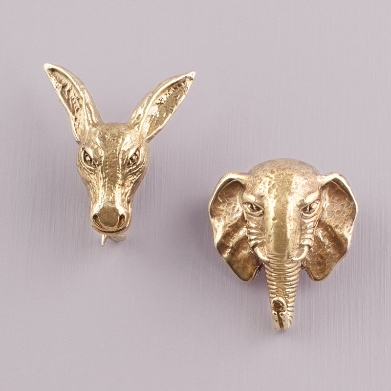 Bronze Donkey Pin