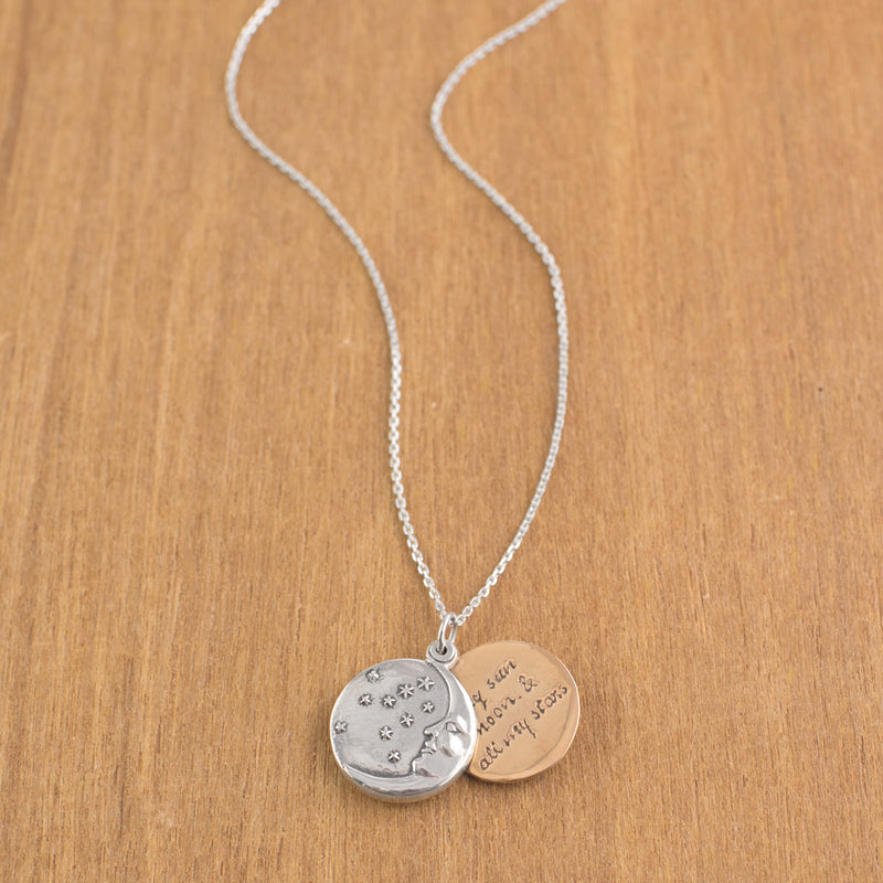 My Moon & Stars Locket Necklace