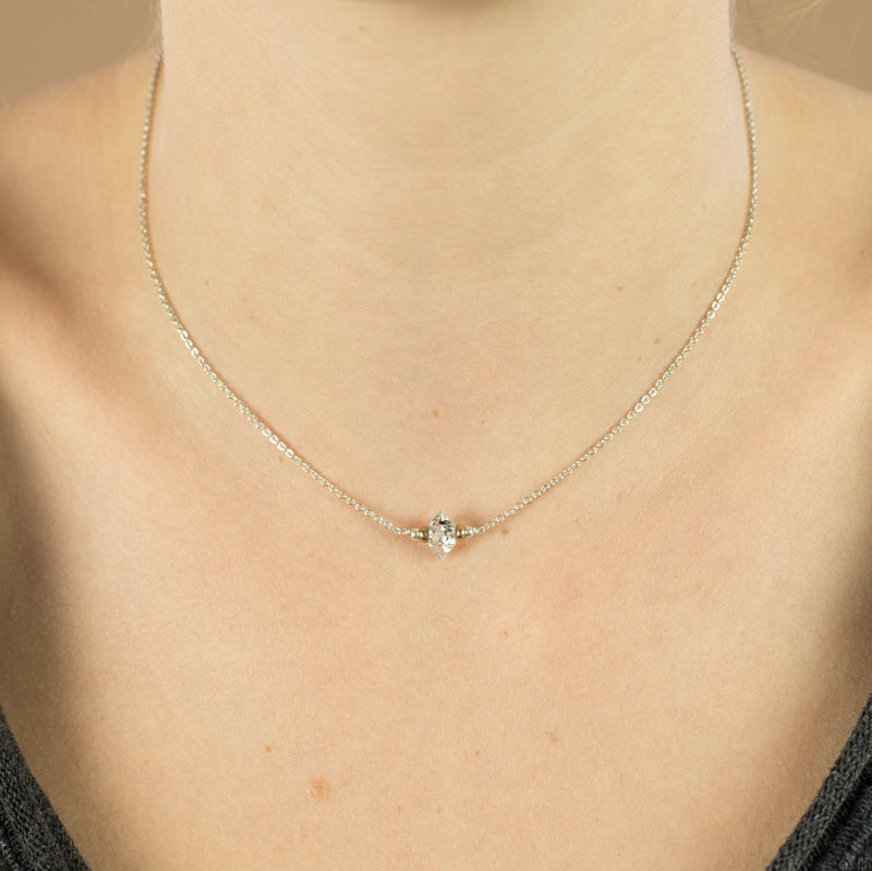 Herkimer Solitaire Necklace