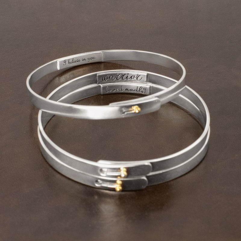 Message in a Bangle Bracelet - Stay Curious