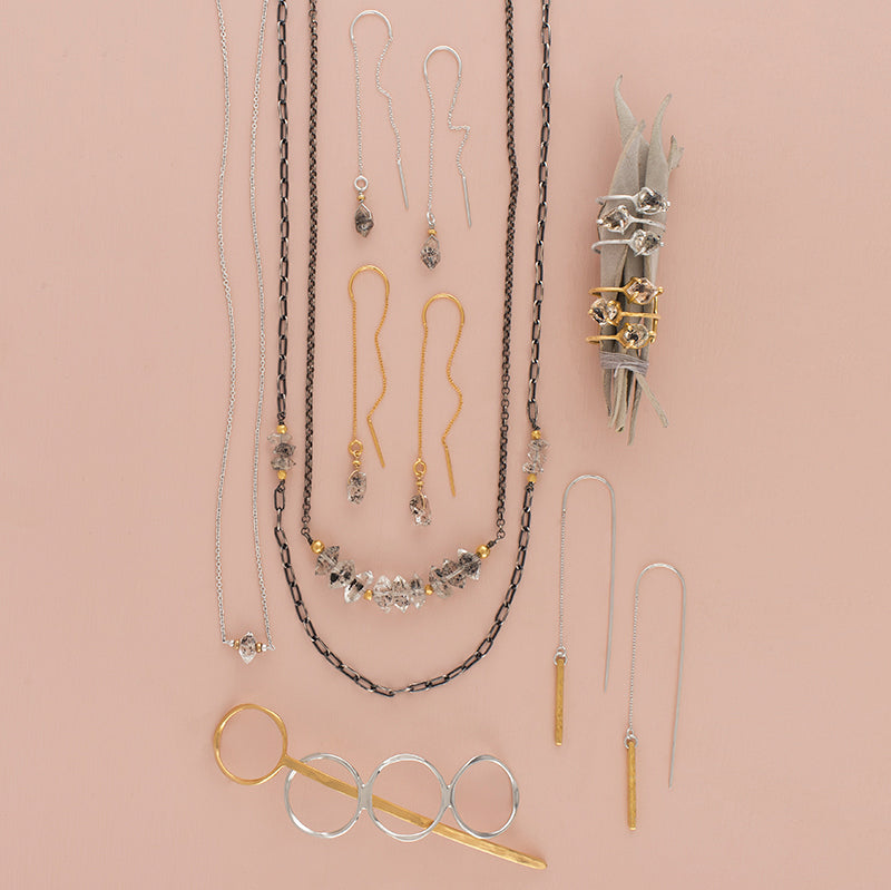 Two-Tone Circles Hair Pin