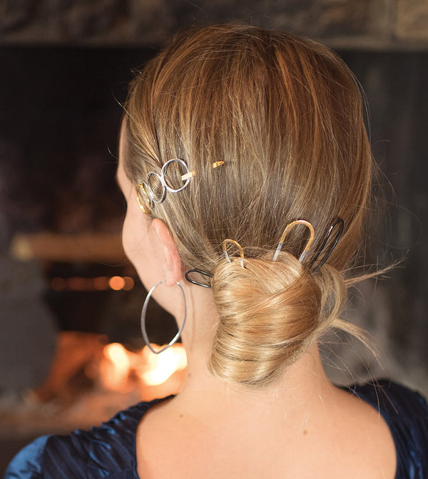 Effortless Hair Pin in Gold - Small