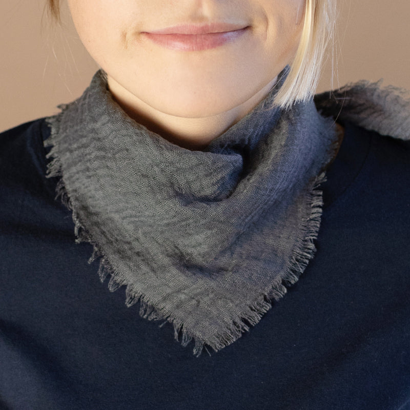 Cloud Scarf in Charcoal - Small