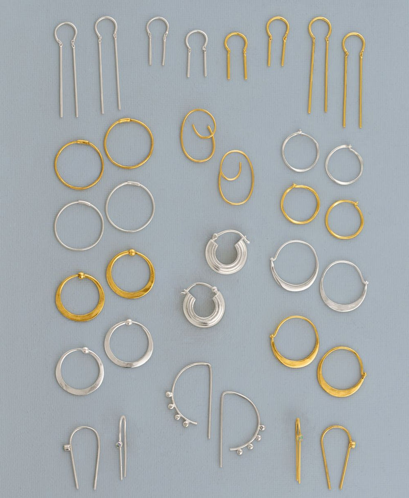 You're Hooked Earrings in Opal and Gold