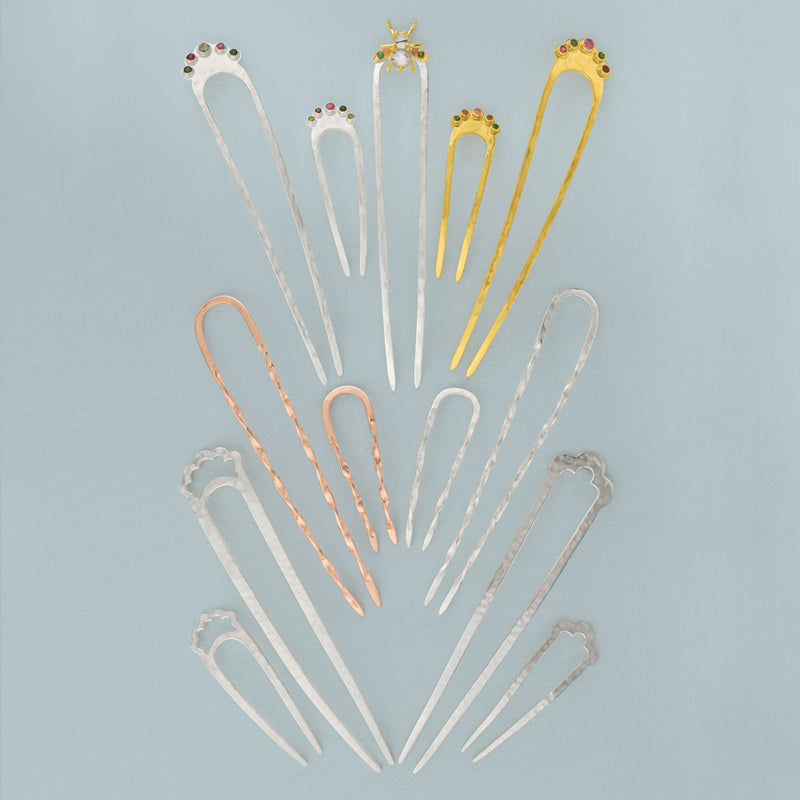 Effortless Twist Hair Pin in Rose Gold - Small